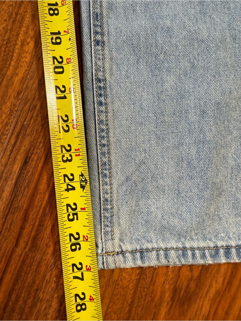 Light Wash High-Rise Straight Jeans - Size 25 - Picture 10 of 15